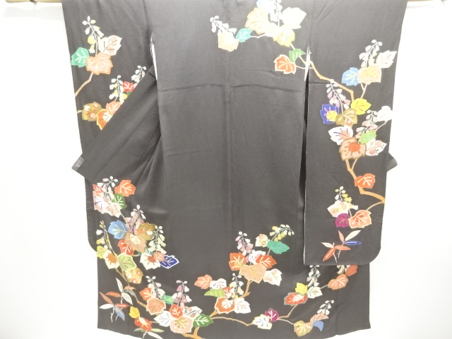 Japanese Kimono / Chirimen Kinsha Silk